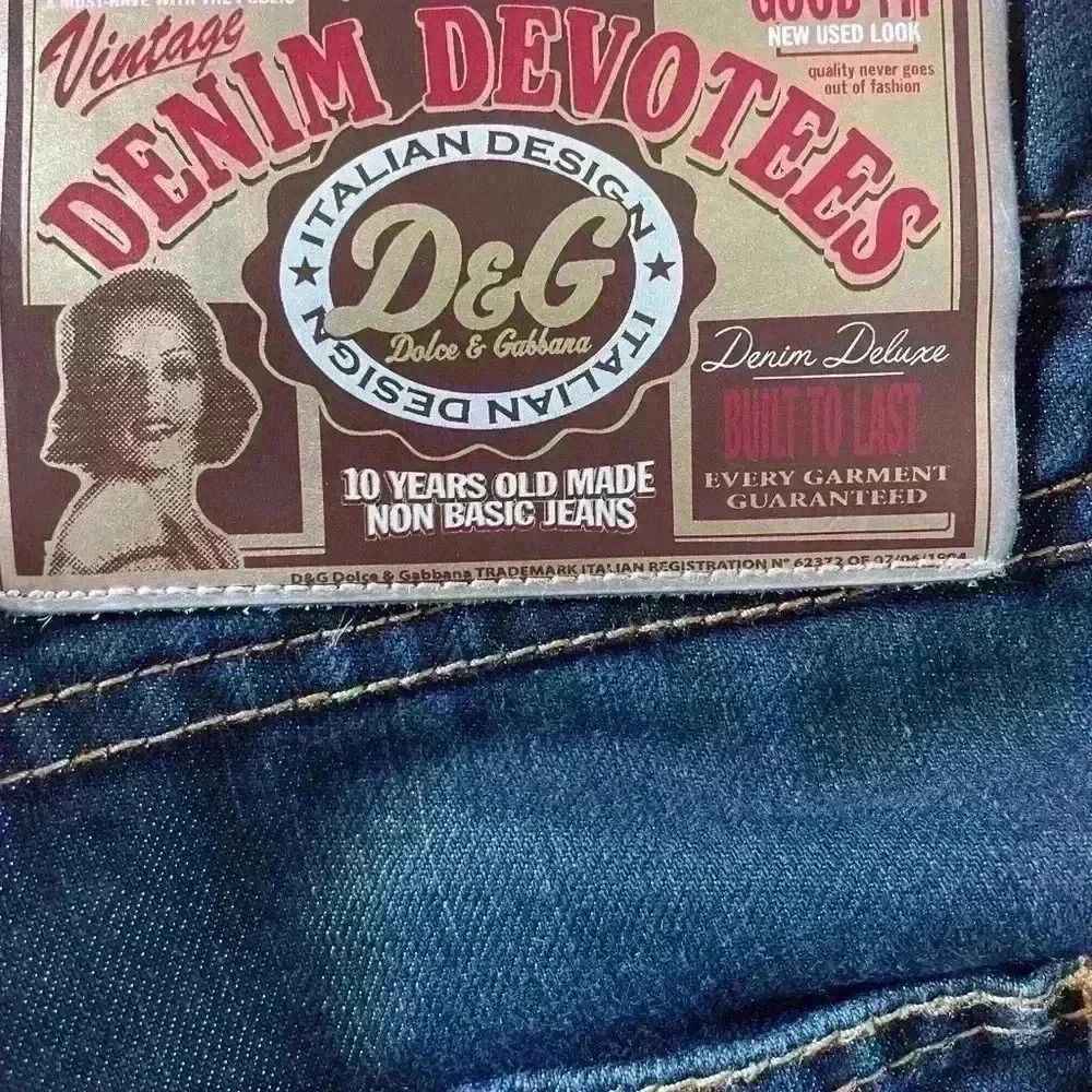 90's DOLCE & GABBANA Wonder Low Rise Skinny Denim jeans 26. - Picture 8 of 13
